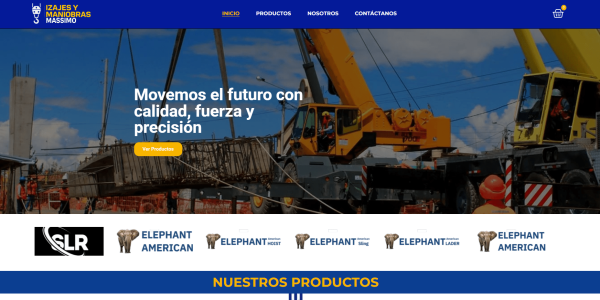 Página web profesional para empresa de izajes y maniobras industriales con grúas hidráulicas – BCP.Consulting